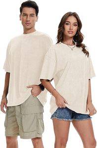 Camisetas de Manga Corta Extra Grandes para Hombre, Estilo Vintage, Lavado Ácido, 100% Algodón Jersey 260g, Color Sólido con Estampado, Ecológicas - Product Image 4
