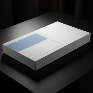 Boîte d'emballage pour produits électroniques grand public en carton kraft recyclable, finition mate, revêtement UV, gaufrage personnalisé, carton ondulé - Product Image 3