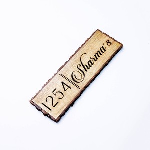 Mango Wood Engraved <b>Name</b> <b>Plate</b> Wholesale | Handcrafted Moradabad India - Product Image 4