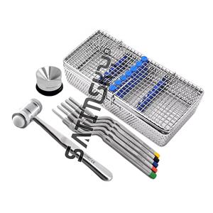 Kit de iniciación de dique de goma manual, 18 piezas, con Marco, grupos de perforación, instrumentos quirúrgicos dentales de acero inoxidable - Product Image 5