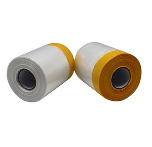 Rouleau de ruban adhésif de masquage en vinyle PE transparent durable Ruban de film protecteur résistant à la chaleur et à l'eau pour usage industriel - Product Image 1