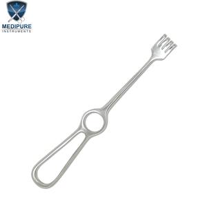 Rastrillo Retractor Volkmann de Alta Calidad, Acabado Duradero, Cuatro Puntas Afiladas, Herramienta de Exposición Quirúrgica, Instrumentos Quirúrgicos - Product Image 1