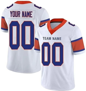 Nouveaux maillots de football américain de la saison, imprimés, logo personnalisé, 100% polyester, options de couleur personnalisées pour l'équipe, haute qualité, séchage rapide - Product Image 5