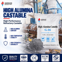 Ciment réfractaire en poudre à haute teneur en alumine, résistant aux chocs thermiques, pour revêtement de fours industriels