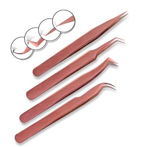 Customized Color & Design <b>Smooth</b> Grip Eyelash Tweezers Lightweight to Prevent Hand Fatigue for Lash Extension - Product Image 4