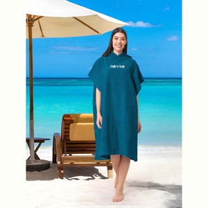 เสื้อคลุมชายหาดผ้าเทอร์รี่คอตตอน 100% คุณภาพเยี่ยม ขายดีอันดับต้นๆ รับผลิตตามสั่ง ขายส่ง สำหรับใช้งานกลางแจ้ง - Product Image 1