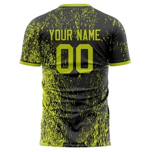 Ensemble complet d'uniformes de football personnalisés par sublimation : maillot, short, chaussettes, nom de l'équipe, logo, numéro, respirant, kit de match pour club, OEM - Product Image 5