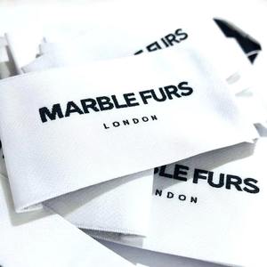 Étiquette tissée personnalisée haut de gamme en tissu de coton doux pour matelas, logo de marque privée, étiquette principale tissée pour vêtements, étiquette de jean, patch - Product Image 3