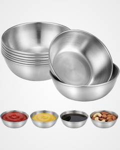Elegante Tazón de Servir de Acero Inoxidable Contemporáneo y Ecológico para Uso en el Hogar y Hoteles, Acabado Pulido, Toque Tradicional y Elegante para Alimentos - Product Image 1