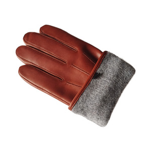 Leather Wrist Length <b>Gloves</b> Thermal Unlined Plain Style Daily Use Winter - Product Image 3