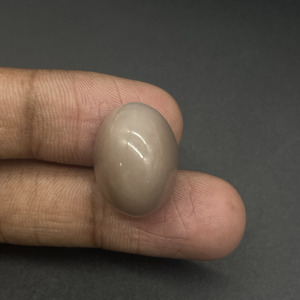 HAYAAT GEMS Pierre de lune grise naturelle ovale de 25,60 carats avec iridescence, cabochon, pierre précieuse en vrac pour la fabrication de bijoux - Product Image 4