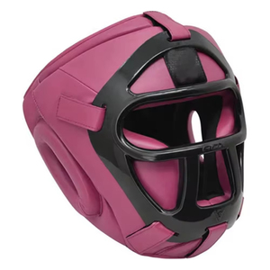 Protège-tête professionnel pour boxe et équitation - Logo couleur personnalisé, cuir synthétique véritable, respirant, protection intégrale du visage, double OEM - Product Image 4