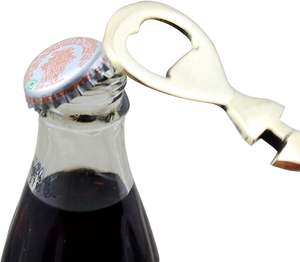 Elegante abridor de botellas metálico ecológico diseñado para viajeros, campistas y amantes de la cerveza - Compacto, confiable y apto para lavavajillas - Product Image 3