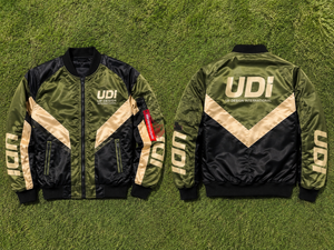 Men’s Bomber <b>Jacket</b> Custom Colorblock Windbreaker <b>with</b> <b>Zipper</b> <b>Pockets</b>, Ribbed Cuffs and Graphic Logo for Streetwear - Product Image 6