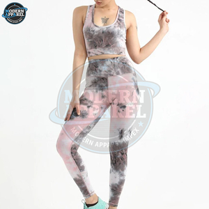 Vêtements de sport personnalisés avec logo pour femmes, tenue de sport à fort impact, vêtements de yoga, ensemble de fitness grande taille, haut de sport - Product Image 3