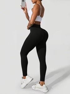 Leggings de yoga sans couture à taille haute pour femmes |   Leggings de sport tie-dye délavés à l'acide |   Pantalons de fitness légers en polyester et élasthanne - Product Image 2