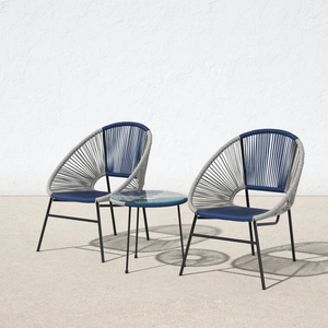 Outdoor Garden Set <b>Round</b> <b>Chair</b> Rattan Wicker with Minimalist Design For Home and Garden Furniture Decoration - Product Image 2