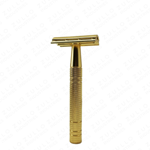 Rasoir de sécurité écologique pour homme en acier inoxydable, lame réutilisable et tranchante, manche couleur personnalisée, vente en gros OEM - Product Image 3