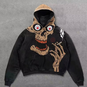 เสื้อสเวตเชิ้ตผ้าฟลีซเนื้อนุ่มพิมพ์ลายกราฟิกสำหรับผู้ชาย เสื้อฮู้ดดี้พิมพ์ลายสไตล์สตรีทใส่สบายสำหรับทุกวัน เสื้อฮู้ดดี้พิมพ์ลายสำหรับผู้ชาย - Product Image 6