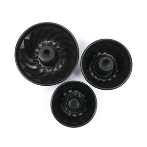 HESED CUISINE Mini Kugelhopf Pan 14cm Cold Rolled Steel PTFE Non-Stick Coating Fluted Tube Individual Swirl Cake Mold - Product Image 3