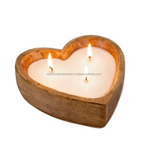 Soporte de vela artesanal de resina resistente y atractivo, vela de madera para fragancia de habitación, Base epoxi para sujetar velas - Product Image 5