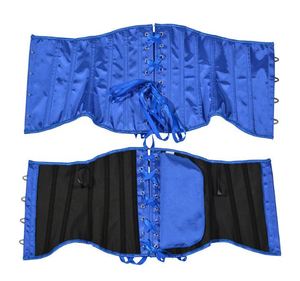 Women's Brown Satin Waist Cincher Firm Control Corset With Bow Decoration Breathable Shapewear For Daily Use - Product Image 6