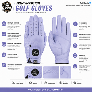 Gants de golf en cuir véritable de haute qualité, couleurs personnalisées, logo, protection UV, les plus vendus, prix de gros - Product Image 5