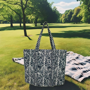 Sacs à main en coton matelassé de couleur unie pour femmes, fermeture éclair, grand sac à bandoulière, sac de shopping, vente en gros - Product Image 2