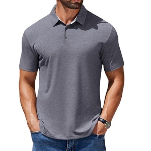Camiseta Polo Informal de Verano, Estilo Simple, Manga Corta, Lisa, 100% Poliéster y Algodón, para Fitness, Running, Gimnasio, para Hombre, 2027 - Product Image 3