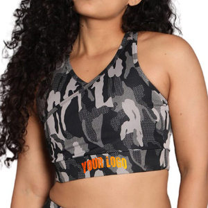 Sujetador Deportivo de Alta Calidad, Personalizado, Ligero, Sin Costuras, Transpirable, Ecológico, Talla Grande, para Mujer, de un Solo Hombro, para Gimnasio - Product Image 1