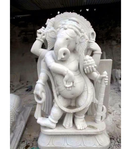Statue de dieu en marbre artisanale, style asiatique, décoration de jardin extérieur, sculpture en pierre durable pour cour, paysage, temple, jardin - Product Image 1