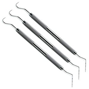 Sonda Periodontal Manual para Laboratorio Dental, Instrumento de Diagnóstico, Explorador Endodóntico de 6 Puntas con Mango Sólido - Product Image 3