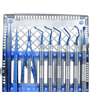 ชุดเครื่องมือถอนฟัน 10 ชิ้น ประกอบด้วยคีมถอนฟันและคีมจับฟัน ทำจากเหล็กกล้าไร้สนิม สำหรับการผ่าตัดถอนฟัน อุปกรณ์ทางการแพทย์สำหรับช่องปาก - Product Image 2