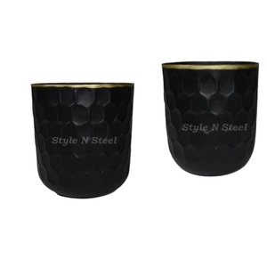 Jardinière Moderne Classique Polyvalente en Fer Noir Thermolaqué Durable pour Extérieur et Intérieur avec Drainage - Product Image 2