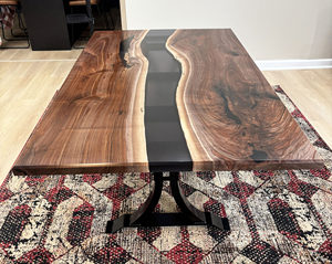 Premium Live Edge Wood and <b>Epoxy</b> Resin <b>Coffee</b> & Dining <b>Table</b> Handmade Home Decor - Product Image 1