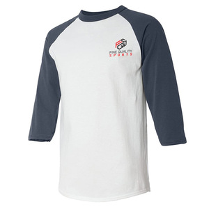 Men's Raglan Sleeve T-Shirt Custom Logo 3/4 Sleeve <b>Baseball</b> <b>Tee</b> Casual Cotton Streetwear - Product Image 4