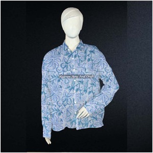 Chemise en coton imprimée bohème faite à la main, style gypsy, pour femme, grande taille, taille unique, tunique, été, plage, cadeau pour elle, Inde, Pakistan - Product Image 1