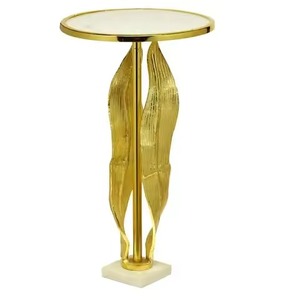 <b>Elephant</b> Sculpture Base Metal End And Side Table For Home Livingroom Villas <b>Decoration</b> Use Corner And Side Table With Glass Top - Product Image 3