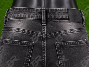 Vaqueros de mezclilla para hombre de talla grande, desgastados, de cintura media, lisos, lavados, de pierna ancha, rectos, de longitud completa, pantalones casuales - Product Image 6