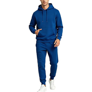 Men Training Tracksuit <b>Set</b> Full Zip Hoodie with Sweatpants Casual Gym Fitness Sportswear Daily Outfit - Product Image 1