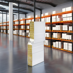 Panneau mural interne isolé en acier galvanisé haute densité pour panneau sandwich, ignifuge et résistant à l'eau, pour usage industriel - Product Image 1