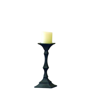Vente en gros de nouveaux supports à bougies pour la décoration de la maison, porte-bougie de haute qualité, finition noire, en aluminium coulé, personnalisé, fait main - Product Image 2