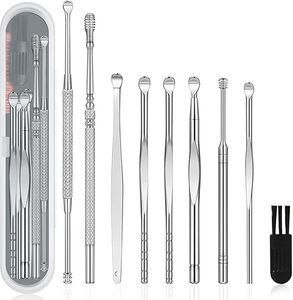 Precision Complete Ear Wax <b>Removal</b> Kit with Spiral and Spoon <b>Tools</b> Safe Gentle and Effective Ear Hygiene System for Family Use - Product Image 1