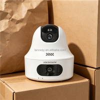 Caméra PT intérieure double objectif Wi-Fi 6 HIK Original DS-2CFWQ6-D(2.8MM+4MM) 6MP, étanche IP67, en matériau ABS
