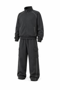Customized Unisex Casual Baggy Tracksuit High Quality Breathable Quick Dry Polyester/Cotton Wholesale Bulk Custom Logo OEM Men - Product Image 2