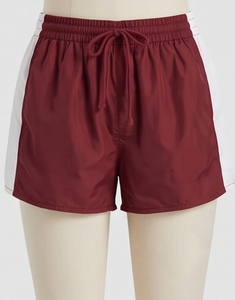 Shorts coupe-vent pour femme / Shorts coupe-vent streetwear 100 % nylon pour femme, taille mi-haute - Product Image 5