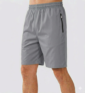 Nouveau design 2026 – Short décontracté pour homme avec logo frontal et poches, sublimation personnalisée, idéal pour la gym et la course, respirant, séchage rapide, teinture unie - Product Image 3