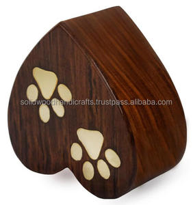 Handmade Funeral Wooden Urn for Pet <b>Ashes</b> Wood Cremation Urns for Cat and <b>Dog</b> <b>Ashes</b> - Product Image 5