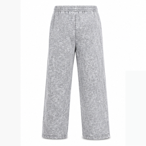 Premium Acid Wash Trousers Custom Cotton <b>Vintage</b> Washed <b>Pants</b> Loose Fit Casual Streetwear Joggers Wholesale Apparel Manufacturer - Product Image 4