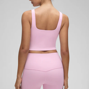 Ensemble de yoga et de sport léger et respirant pour l'entraînement, le fitness et la course en extérieur, comprenant un haut de sport et une brassière de yoga - Product Image 2